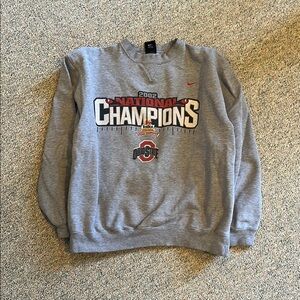 Nike Gray National Champions Sweater